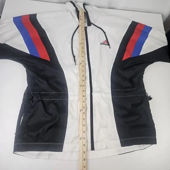 Vintage 90s Adidas Originals Windbreaker Jacket Football Mens Medium Sportswear
